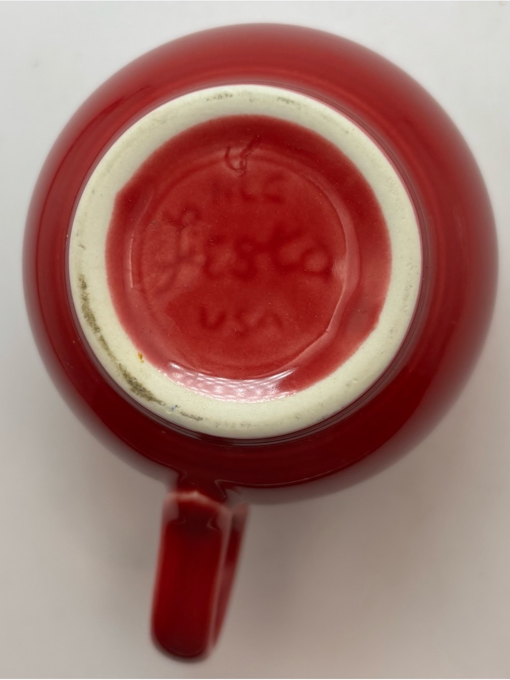 Vintage Fiesta Ware Scarlet Red Tea Cup Coffee Cup Homer Laughlin USA - Picture 3 of 3